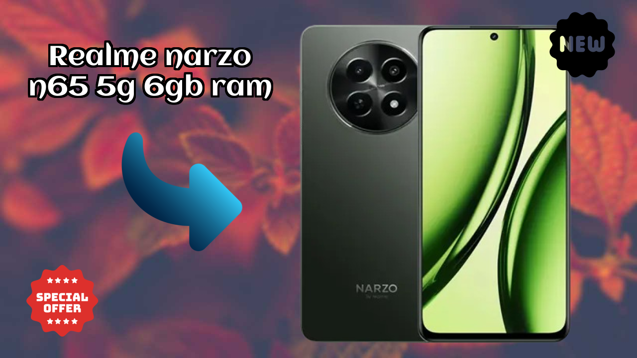 Realme Narzo N65 5G 6GB RAM at ₹11,599 - Complete Specifications